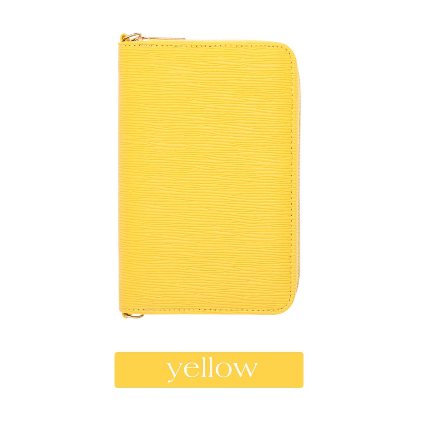 A6 Zippy Wallet in Yellow