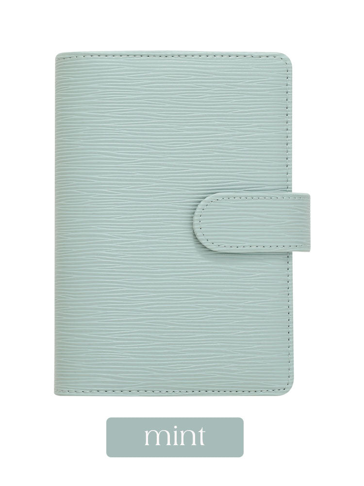 A6 Saffiano Budget Binder in Mint