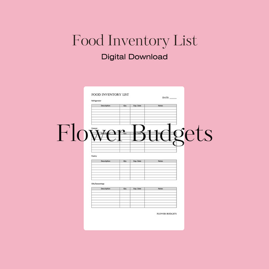 Food Inventory (Digital Download)