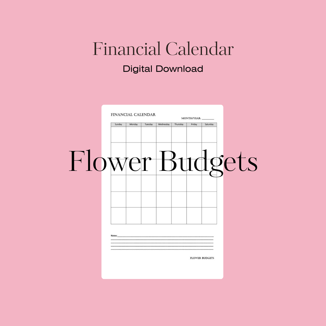 Financial Calendar (Digital Download)