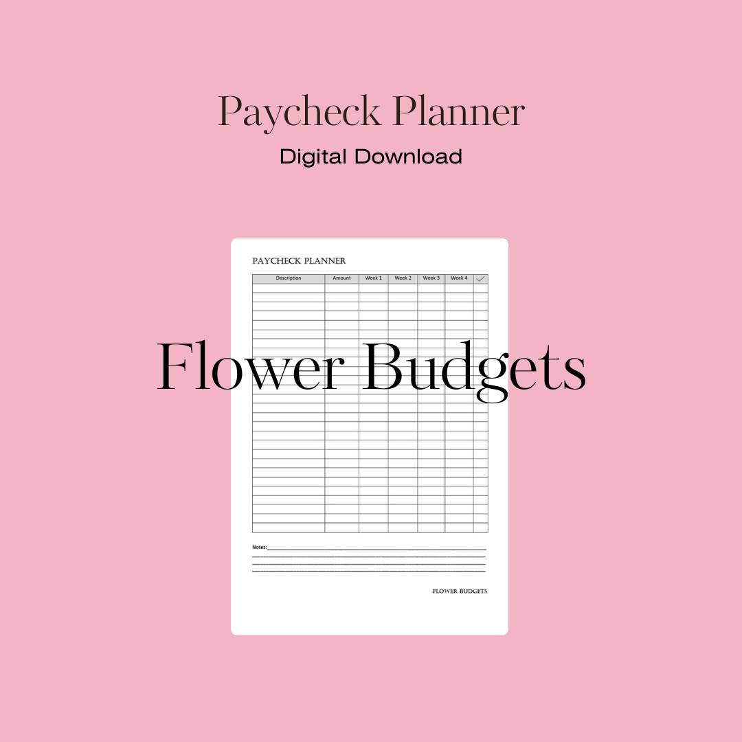 Paycheck Planner (Digital Download)