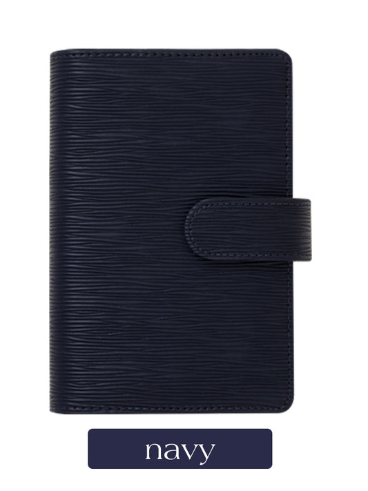 A6 Saffiano Epi Budget Binder in Navy