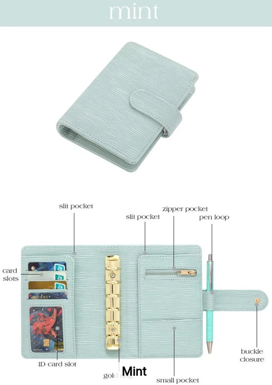 A7 Saffiano Wallet in Mint