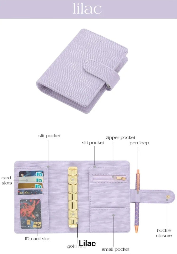 A7 Saffiano Wallet in Lilac