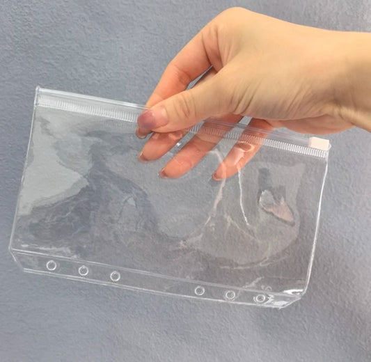 A6 Clear Zippered Envelopes (8pcs)