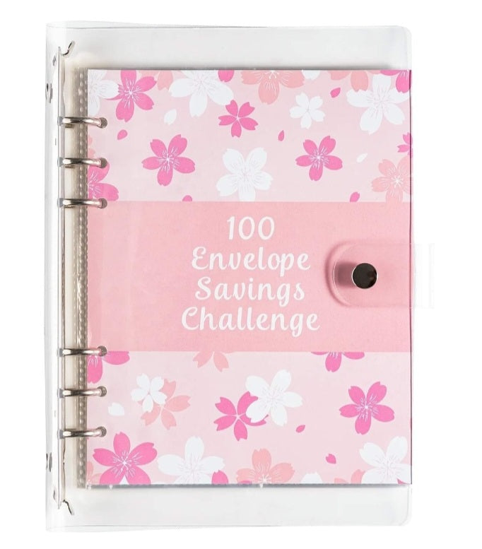 Floral 100 Envelope Savings Challenge