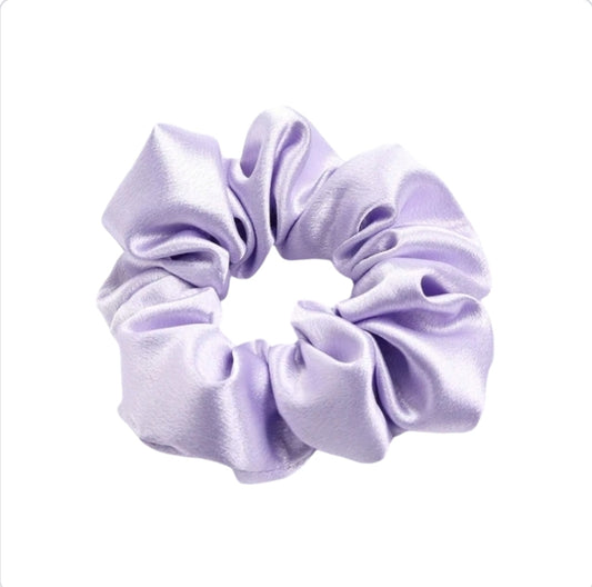 Satin Scrunchie in Purple