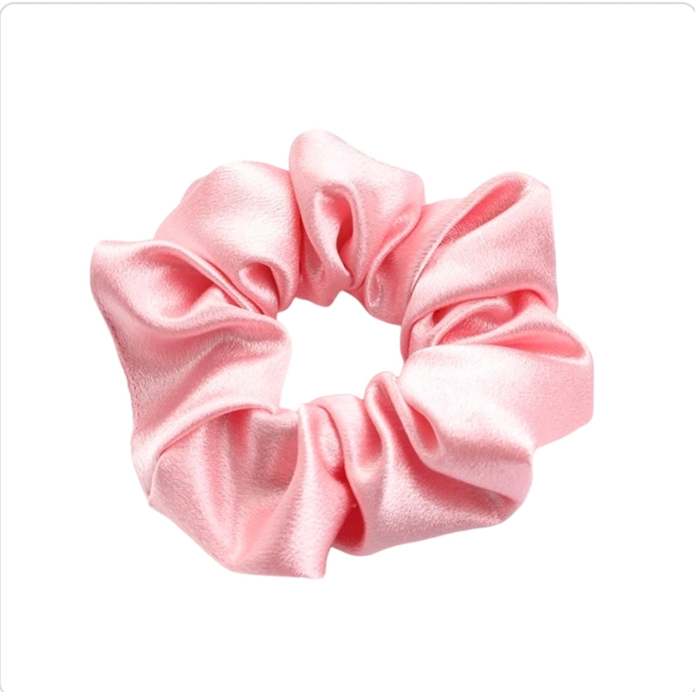 Satin Scrunchie in Pink