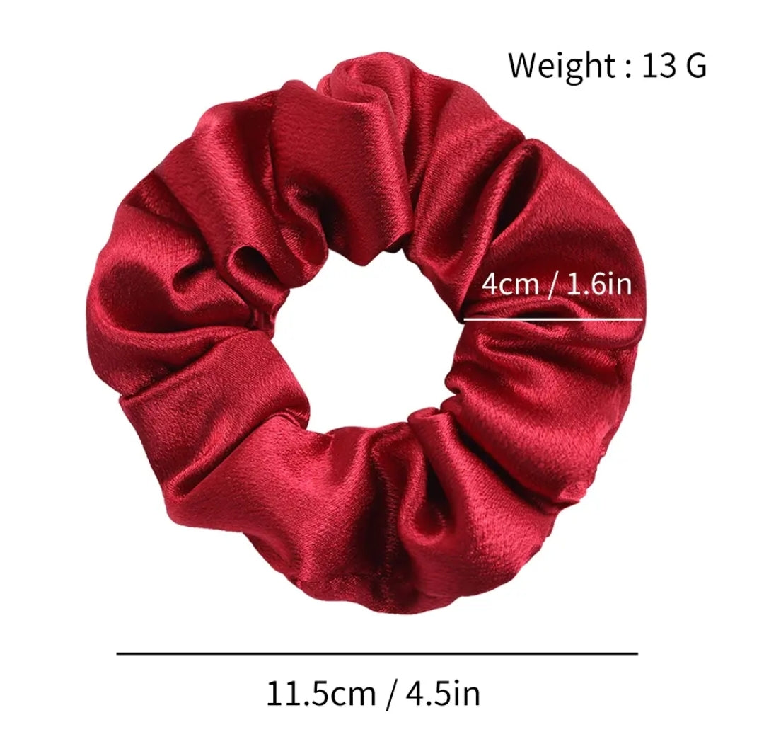 Satin Scrunchie in Pink