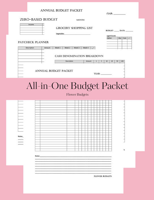 All-in-One Budget Printable Packet (Digital Download)