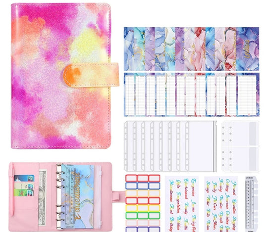 Tie Dye Budget Binder Set-A