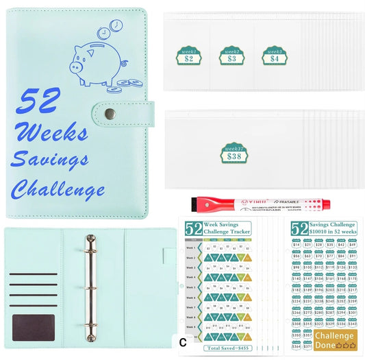 52 Weeks Savings Challenge-Blue