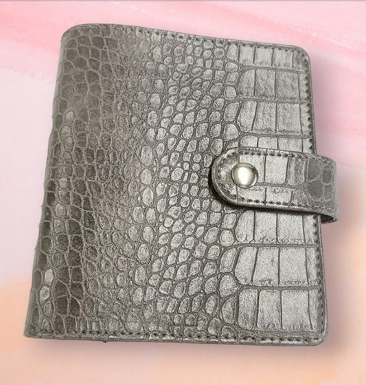 IMPERFECT A7 Croc Cash Wallet in Gray