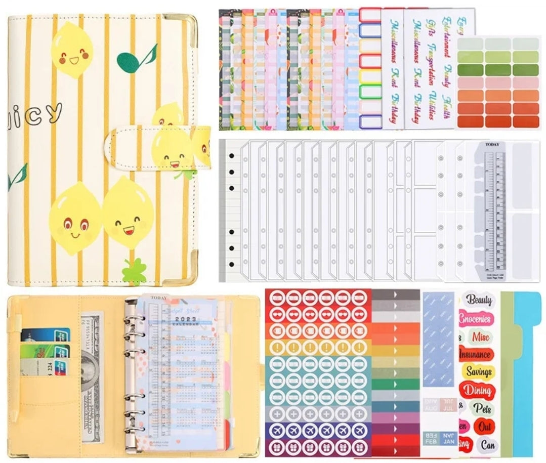 Fruit A6 Budget Binder Set-Lemon