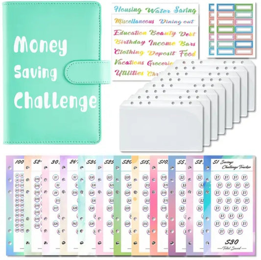 Money Saving Challenge in Light Green