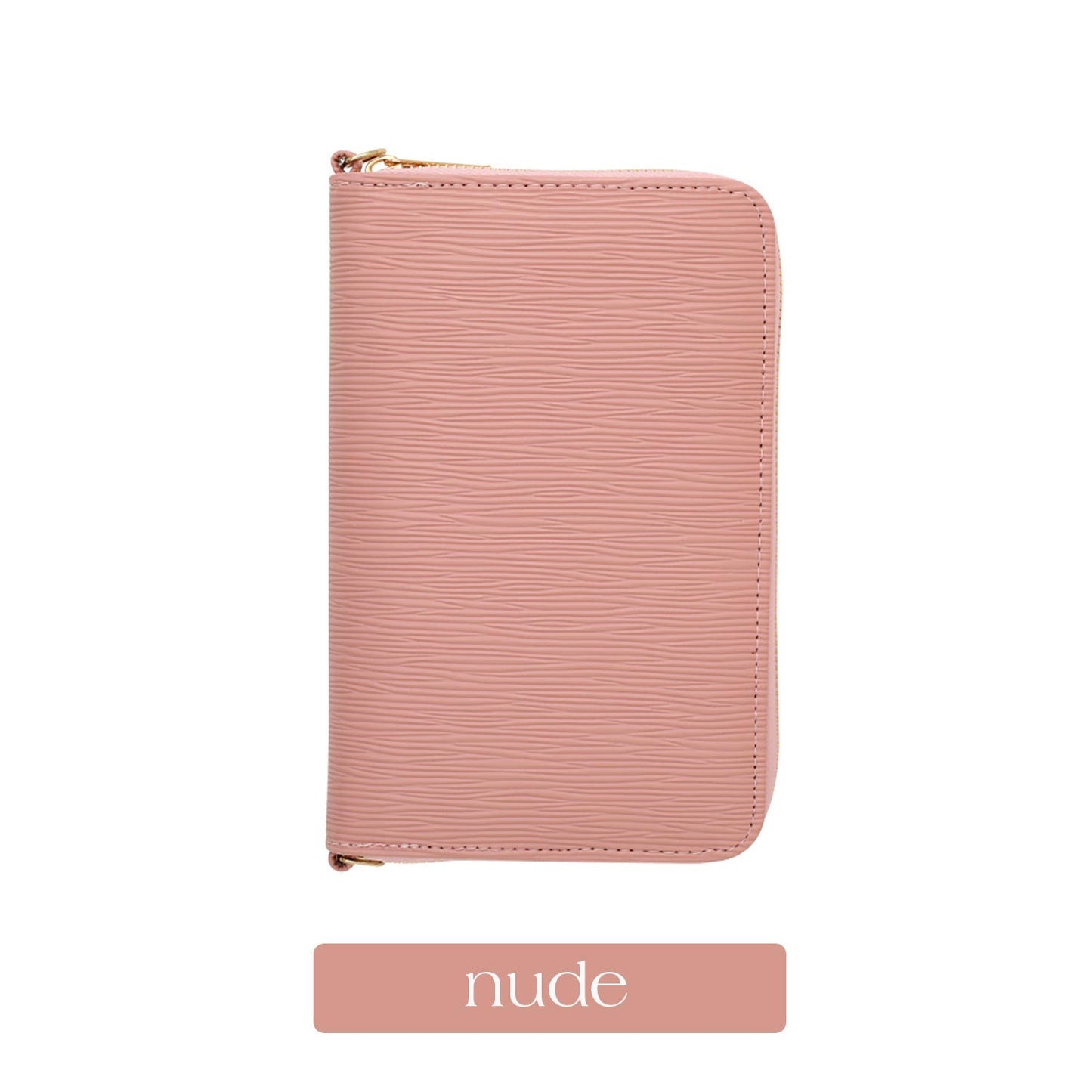 A6 Zippy Wallet in Nude