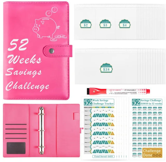 52 Weeks Savings Challenge-Rose