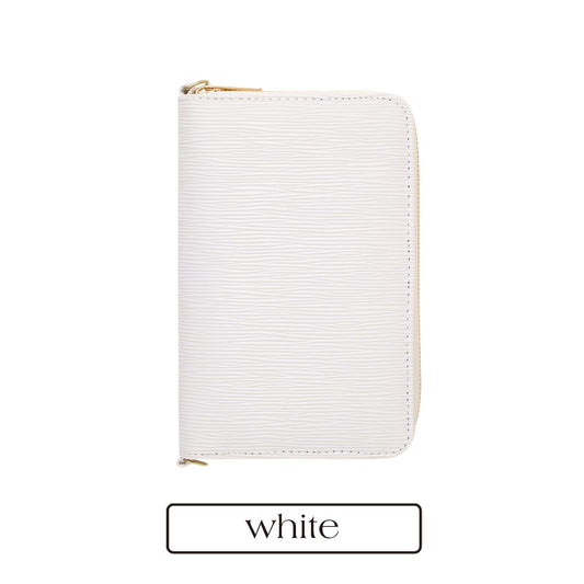 A6 Zippy Wallet in White