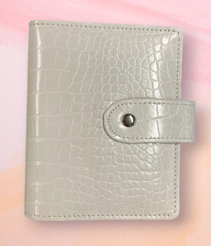 IMPERFECT A7 Croc Cash Wallet in White